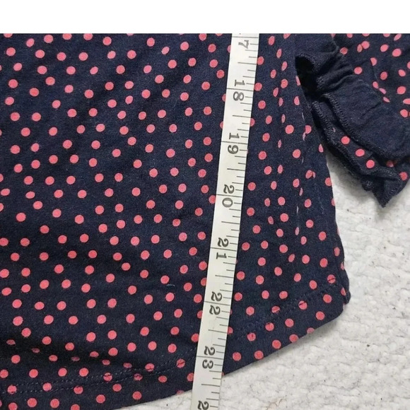 Boden Black Blouse with Pink Dots and Ruffles - Picture 9 of 9